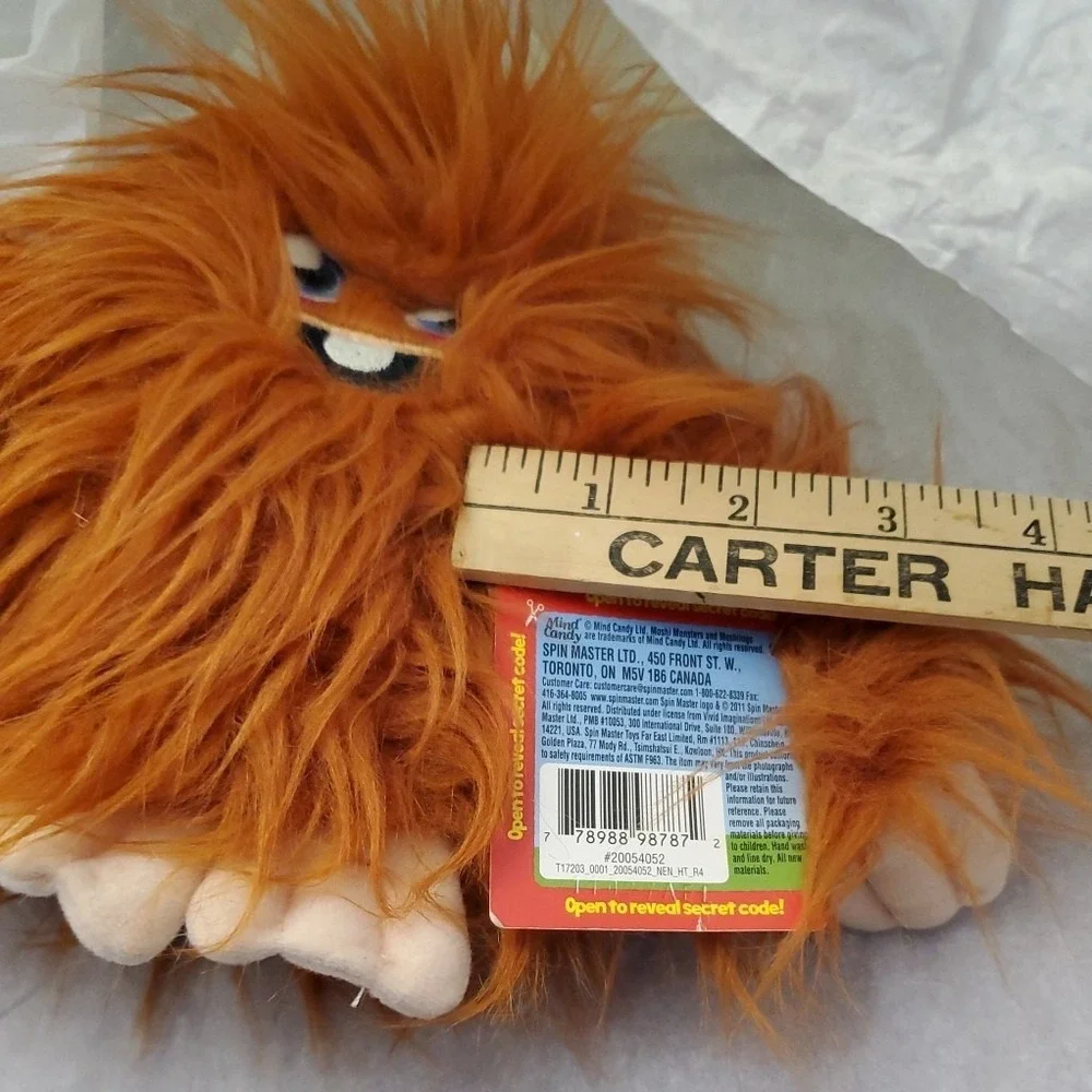 Moshi Monster FURI w/code Bigfoot Plush Stuffy‎ 2011 Vivid Spin Master 7